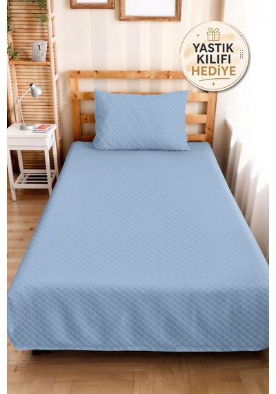 Mavi Bohem Genç Odası Tek Kişilik Pike Takımı - Kapitone Açık Mavi 160x220 Cm Mevsimlik Yatak Örtüsü Pamuksu Kahve Kokusu Mavi Bohem Genç Odası Tek Kişilik Pike Takımı - Kapitone Açık Mavi 160x220 Cm Mevsimlik Yatak Örtüsü Pamuksu Kahve Kokusu