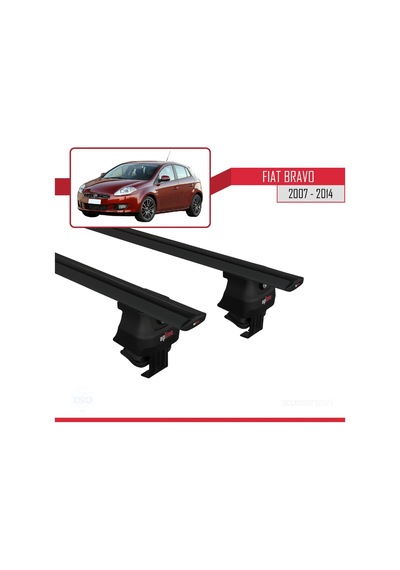 Fiat Bravo 2007-2014 Arası İle Uyumlu Ace-4 Ara Atkı Tavan Barı Siyah