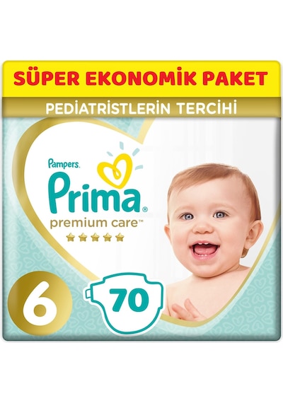 Prima Premium Care Bebek Bezi 6 Numara XL (13+Kg) 70 Adet