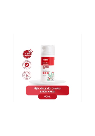 Remedium Babies & Kids Pişik Önleyici Onarıcı Bakım Kremi,%10 Çinko İçerikli, Vegan, 50 Ml
