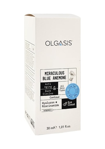Olgasis Mavi Anemon Göz Kremi 30 Ml Kırışıklık Karşıtı, Dolgunlaştırıcı, Yorgun Göz Çevresi Kremi