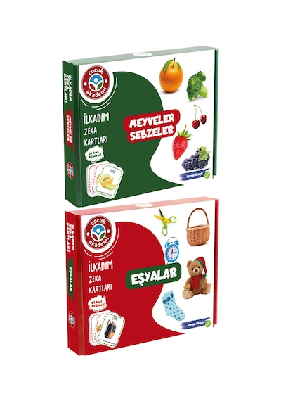İlk Adım Zeka Kartı Eşyalar ve İlk Adım Zeka Kartı Meyve-sebze