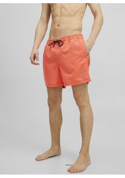 Jack & Jones Erkek Normal Bel Desenli Açık Kırmızı Şort Mayo - 12202956 001