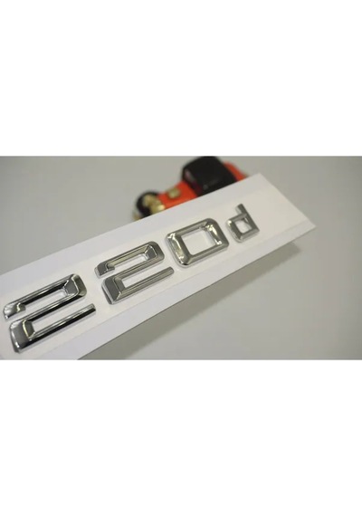 Bmw 220d Bagaj Krom Metal 3m 3d Yazı Logo 528107622