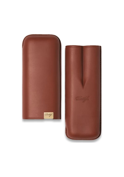 Davidoff Iconic Seri Deri Puro Kılıfı Kahve Gold 2li 64 Ring