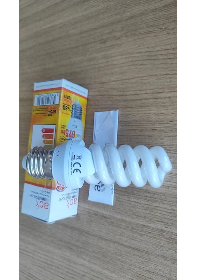 Ack Ultralıght 13w E27 Spiral Tasarruflu Ampul 6500k Beyaz Işık 1001-018