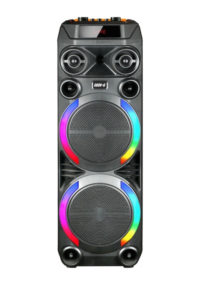 Gd-2897 Dijital Led Göstergeli Mikrofonlu Rgb Tws Çift 8 İnç Stereo Bass Kablosuz Karaoke Hoparlör