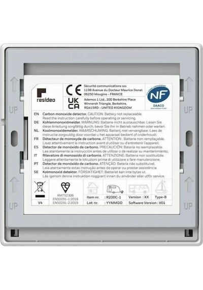 Honeywell R200 Co Karbonmonoksit Alarm Cihazı / 10 Yıl Pil Ömürlü