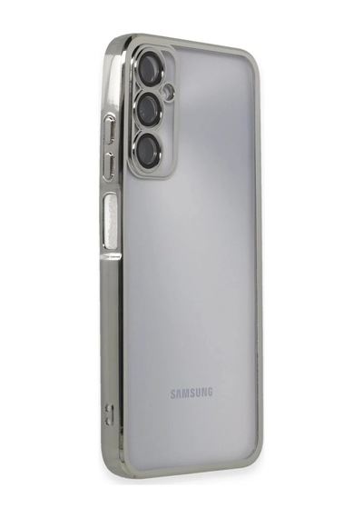 Samsung Galaxy A05s Uyumlu Kılıf Lensli Silikon - Gümüş