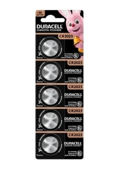 Uzun Süreli Güç Kaynağı Duracell 2025 Para Pili 5'li Kart Seti