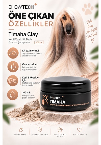 Showtech Timaha Köpek Onarıcı Şampuanı 100 Ml 10:1 Konsantre Şampuanı