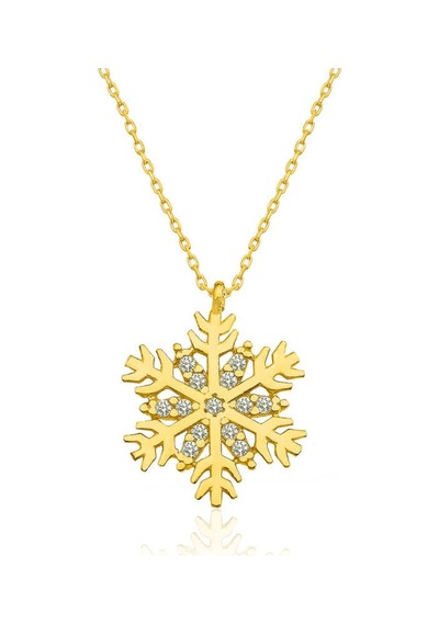 ​Gümüş Gold Kar Tanesi Kadın Kolye (510925649)