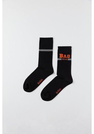 Bad Bear Saturn Siyah Unisex Çorap Siyah
