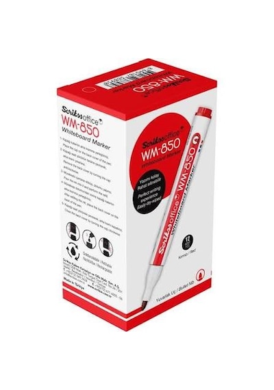 Scrıkss Wm-850 Whıteboard Marker Kırmızı 12 Li