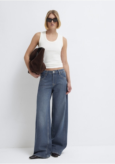 Mavi - Siena Iconic Puslu Koyu Mavi Jean Pantolon 1010763-a3778