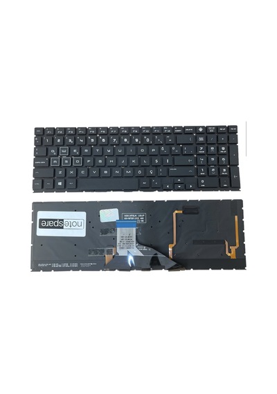 Hp İle Uyumlu Omen 15-dc, 15-dc0000, 15-dc1000 Klavye Rgb Işıklı Siyah Tr