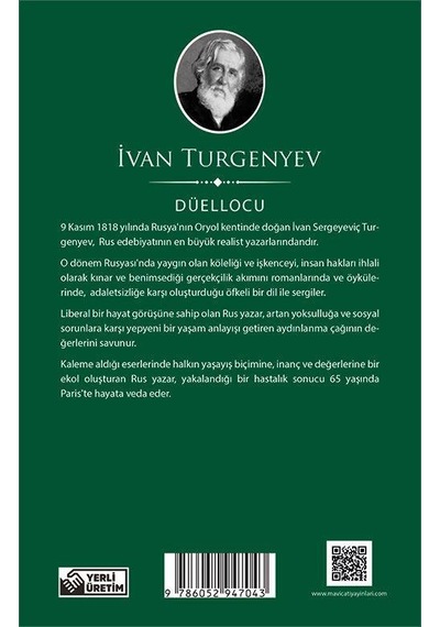 Düellocu - İvan Turgenyev - Maviçatı (dünya Klasikleri)