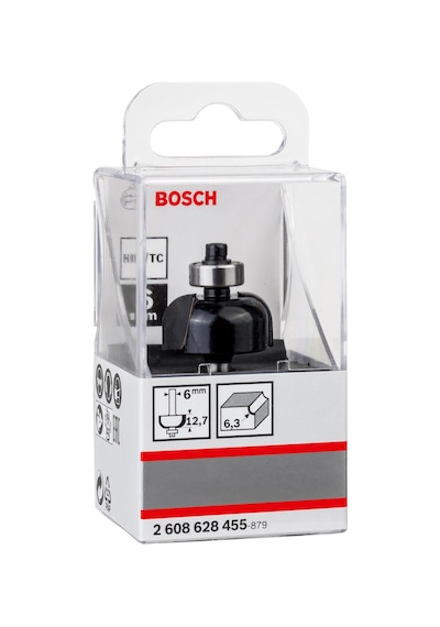 Bosch 6mm Şaftlı Dayamaklı Fitil Freze Ucu 6 25,4 54 2608628455