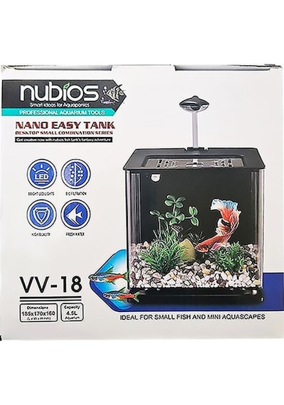 Cosmotex 6500220510180 Nubios Nano Easy Tank 4,5 L Siyah