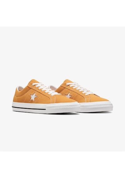 Converse One Star Pro Unisex Sarı Süet Deri Sneaker