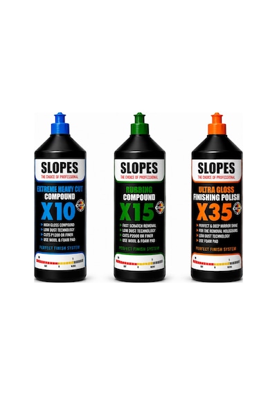 Slopes X10 Kalın X15 İnce Pasta X35 Hare Giderici Seti 1 Lt