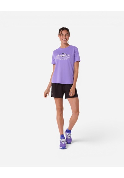 Asics Fujıtraıl Logo Ss Top Kadın Mor Kısa Kollu Tshirt 2012d432-500