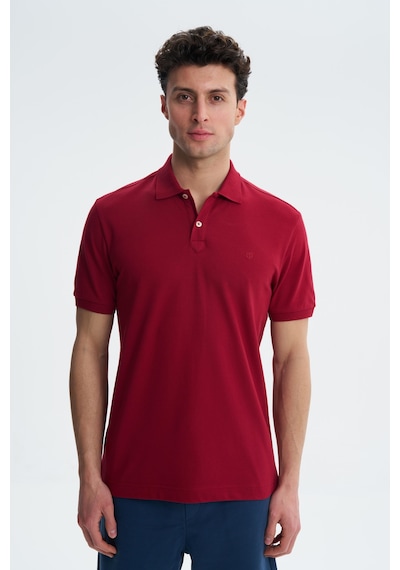 AR-MA Arma Erkek Likralı Pike Regular Fit Polo Yaka Tişört Y27374307801 Bordo