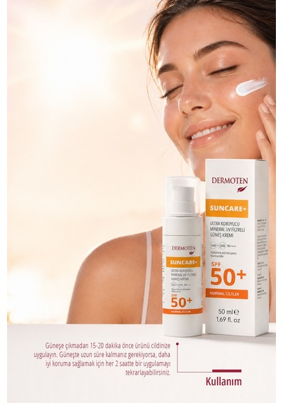 Normal Ciltler İçin Güneş Kremi Suncare+ Spf 50+ Faktör Uv Mineral Filtreli 50ml
