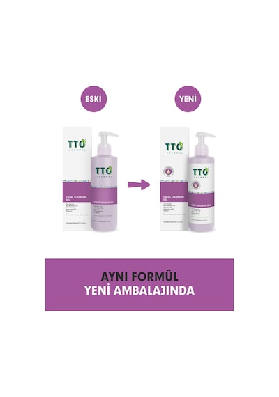 TTO Thermal Yağlı ve Karma Ciltler için Yüz Temizleme Jeli 2 x 200 ML
