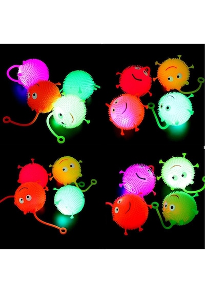 LED IŞIKLI KİRPİ YOYO YUMUŞAK STRES OYUNCAĞI IŞIKLI KİRPİ RENKLİ PİLLİ LED IŞIKLI YILBAŞI HEDİYELERİ STRES OYUNCAKLARI Çok Renkli