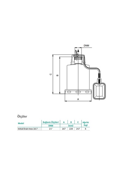 Initial Drain Inox 10.7