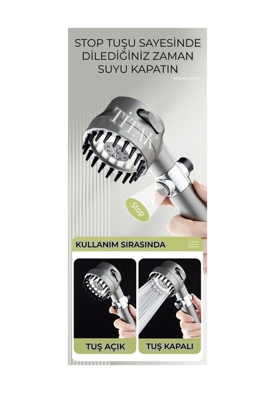 Yeni Nesil Masajlı Duş Başlığı Diğer