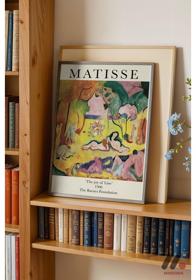 Matisse Joy Of Life, Siyah Çerçeveli Duvar Tablosu - Modern Ev Dekorasyonu