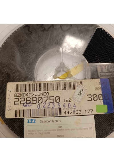 Bzx84c7v5 7.5v Sot23 Itt Zener Diyot 350 Adet