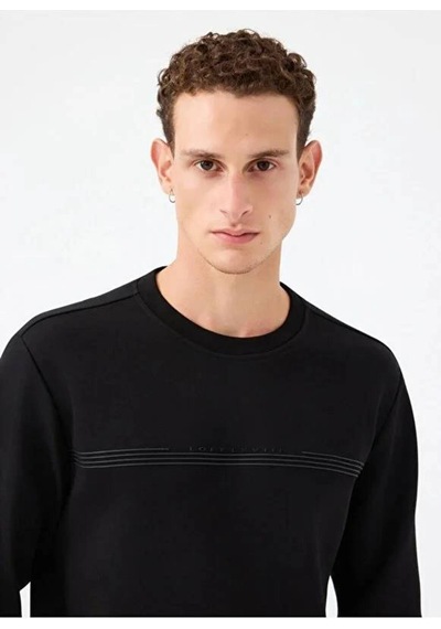 Erkek Sweat Lf2041076 Siyah