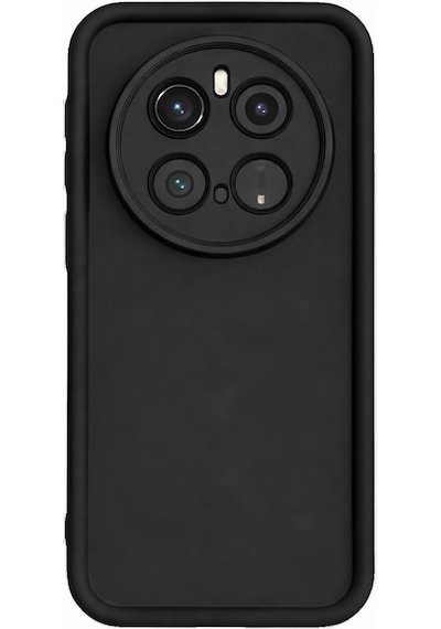 Honor Magic 7 Pro Uyumlu Kamera Çıkıntılı Mat Silikon Telefon Kılıfı Siyah