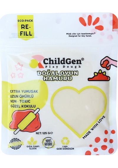 ChildGen 125gr Kartuş Oyun Hamuru - Beyaz