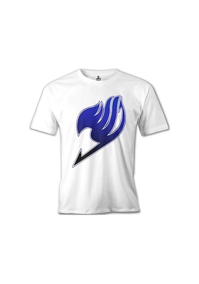 Fairy Tail - Logo Beyaz Erkek Tshirt