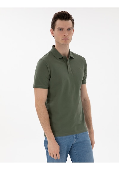 Pierre Cardin Erkek Haki Tişört Basic 50302561-vr027 Haki