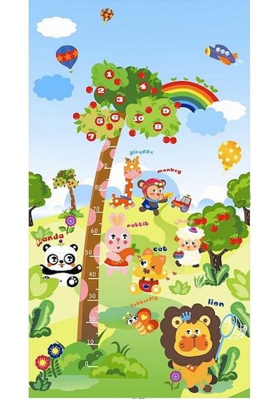 Delt Katlanabilir Çocuk Bebek Oyun Matı Oyun Aktivite Halısı - 150x200x1 Cm Taşıma Çantalı