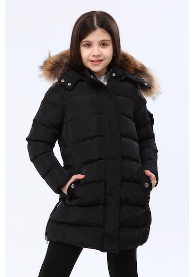 Benitto Kids Kız Çocuk Kaban 1249-siyah Siyah