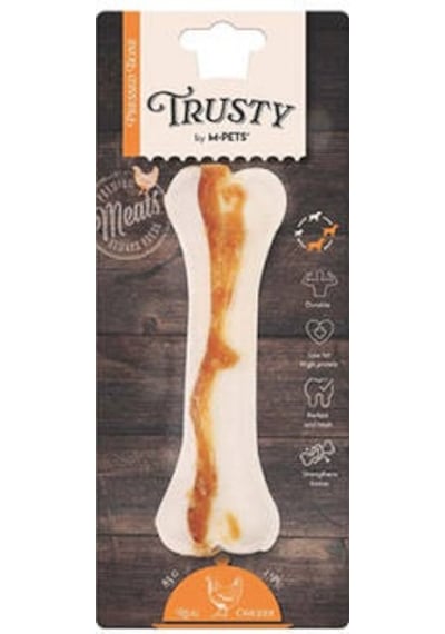 Trusty Tavuklu Presli Kemik Köpek Ödülü 85 Gr 15,3 Cm