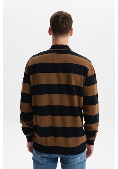 AR-MA Arma Erkek Ribanalı Regular Fit Çizgili %100 Pamuk Ringel Ottoman Kumaş Polo Yaka Düğmeli Sweatshirt K30554952602 Siyah AR-MA Arma Erkek Ribanalı Regular Fit Çizgili %100 Pamuk Ringel Ottoman Kumaş Polo Yaka Düğmeli Sweatshirt K30554952602 Siyah