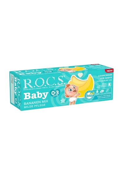 Rocs Baby 0-3 Yaş Muz Püresi Tadında Bebek Diş Macunu 45 Gr