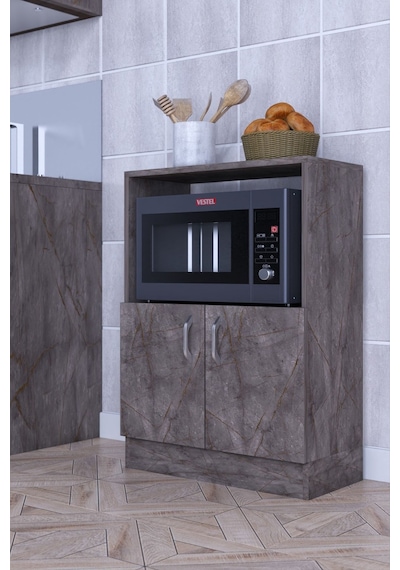 Roma Fonksiyonel Mikrodalga Dolabı Yardımcı Dolap Çok Amaçlı