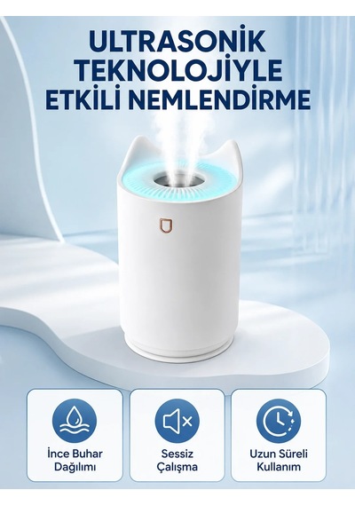 Lbk Hava Nemlendirici Ultrasonik Aroma Difüzör 7 Renk Led Işıklı Gece Lambası
