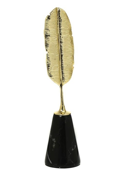 Vitale Gold Yaprak Obje 8,5 8 32 Cm Ak.je0146