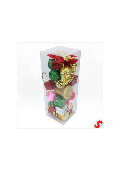 Yılbaşı Ağacı Lüks Süsleme Seti, 4,5cm X 30 Parça