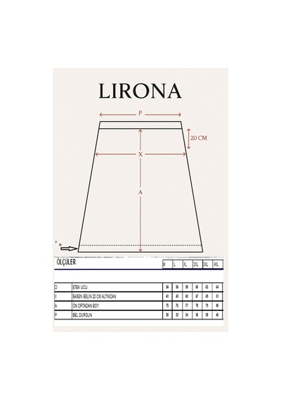 Lirona 16975 Kadın Viskon Diz Altı Uzun Etek Astar Jüpon Kombinezon Siyah
