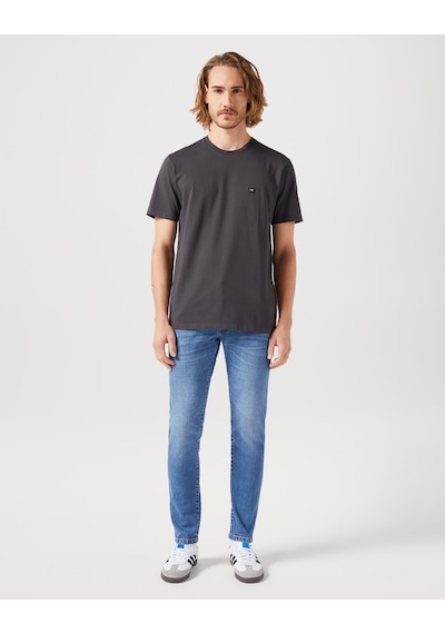 Regular Fit Normal Kesim Bisiklet Yaka %100 Pamuk Siyah Tişört W7NM203877M39 Siyah
